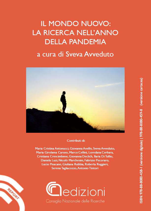 Copertina del libro Il mondo nuovo: la ricerca nell’anno della pandemia